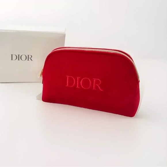 DIOR Red Half Moon Pouch with custom Handle - Picture 4 of 9
